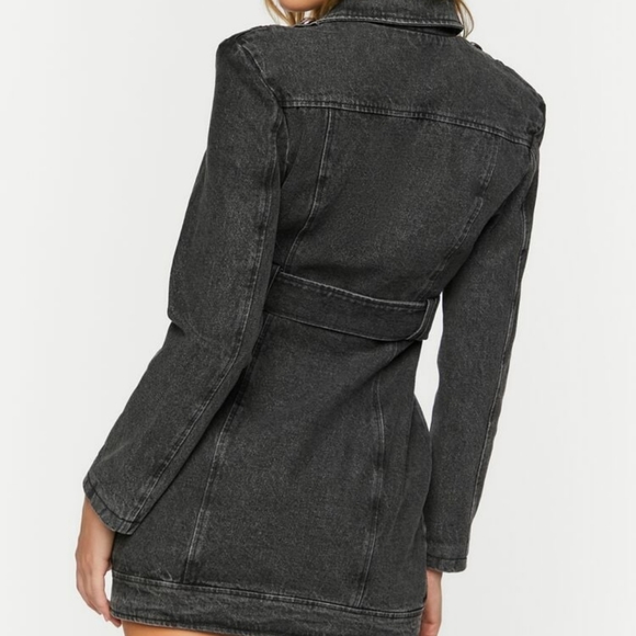 FINAL PRICE! NWT RARE F21 Denim Jacket Dress - Picture 4 of 6